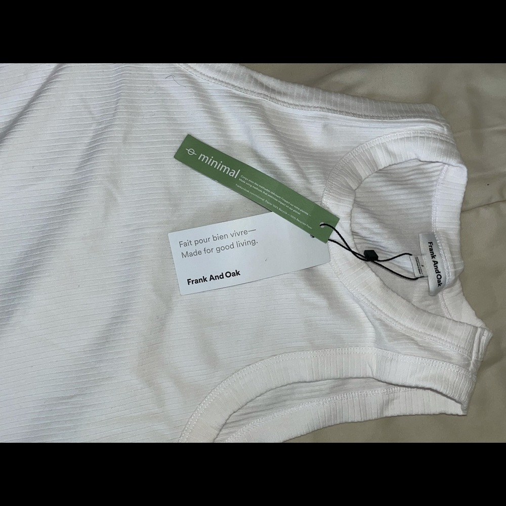 BNWT frank and oak ribbed tank medium